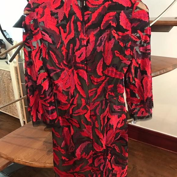 BCBG Yasmyn Embroidered Long Sleeve Dress - Picture 8 of 14